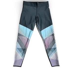 Ultracor Leggings Size L Geometric Print High Waist Athletic Activewear